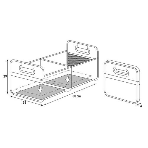 Εικόνα 3 από 5 — ORGANIZER – ΘΗΚΗ ΠΟΡΤ ΜΠΑΓΚΑΖ SHOP ΚΑΙ STORE – 50 X 33 cm (L)