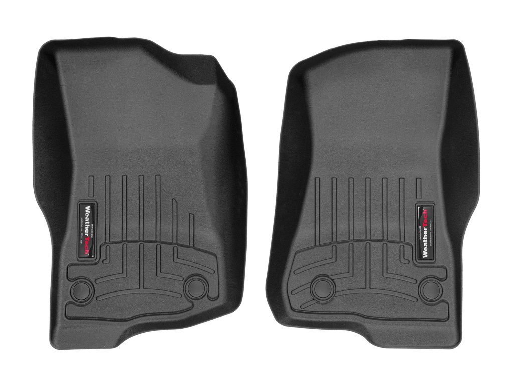 Εικόνα 1 από 1 — ΠΑΤΑΚΙΑ  ΓΙΑ JEEP WRANGLER 2018+/ JEEP GLADIATOR 2018+  ΜΠΡΟΣΤΙΝΑ ΜΑΥΡΑ 2ΤΕΜ WEATHERTECH