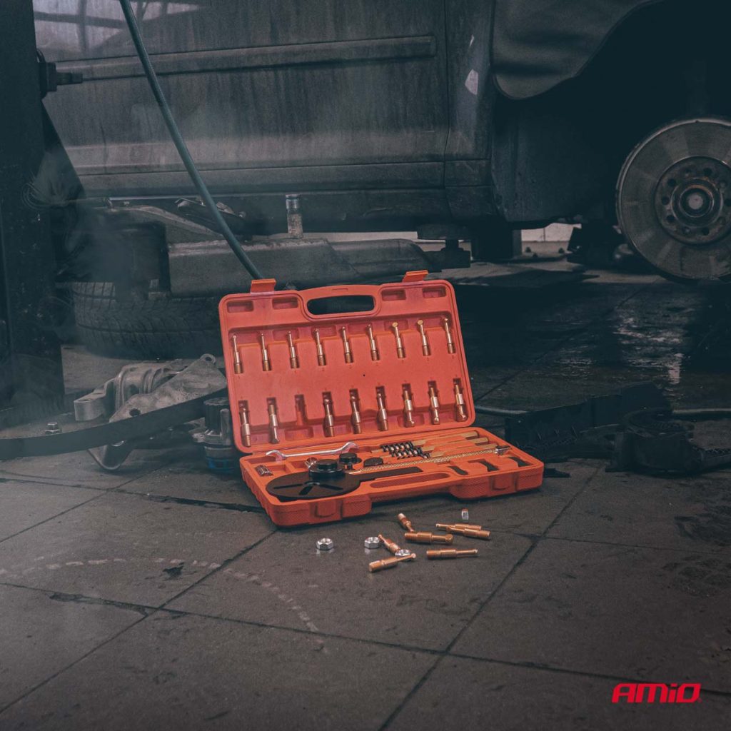 Εικόνα 8 από 11 — Amio – Αρθρωτό Σύστημα Εξολκέα Ρουλεμάν 2/3 Βραχιόνων με Hooks 32-112mm Heavy Duty για Αφαίρεση με Υψηλή Δύναμη & Ασφαλή Χρήση – Σετ 44 Τεμ. (04760/AM)