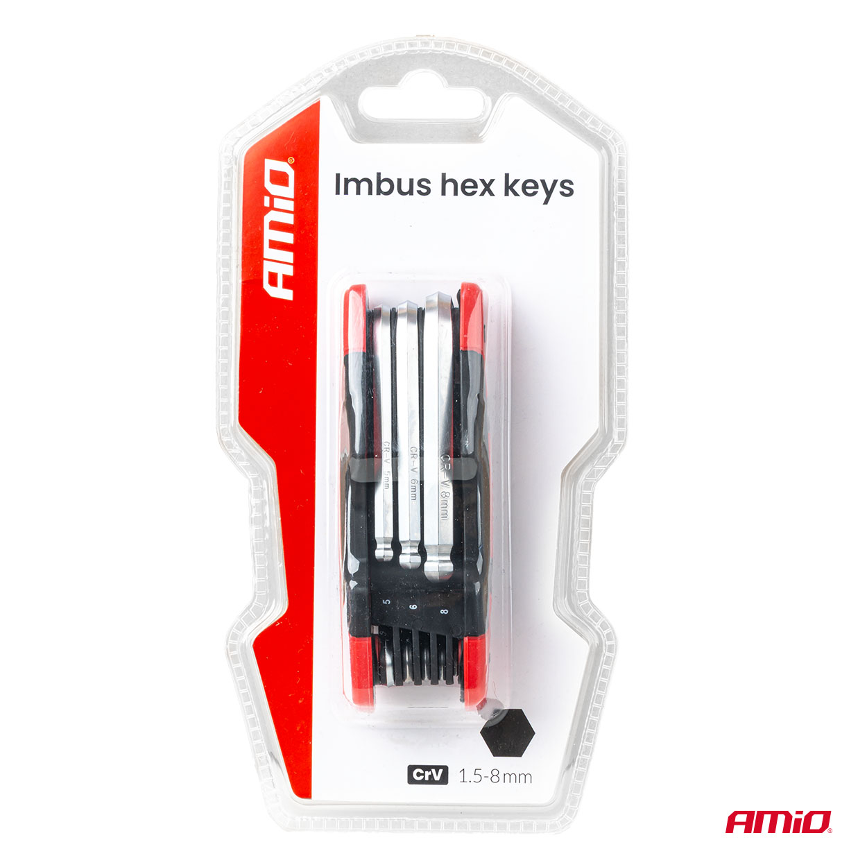 Εικόνα 5 από 5 — Amio – Πτυσσόμενα Κλειδιά Allen Imbus CR-V 1.5-8mm Πολυεργαλείο Heavy Duty για Σταθερή Εφαρμογή στη Βίδα & Καθημερινή Χρήση – 1 Τεμ. (04788/AM)