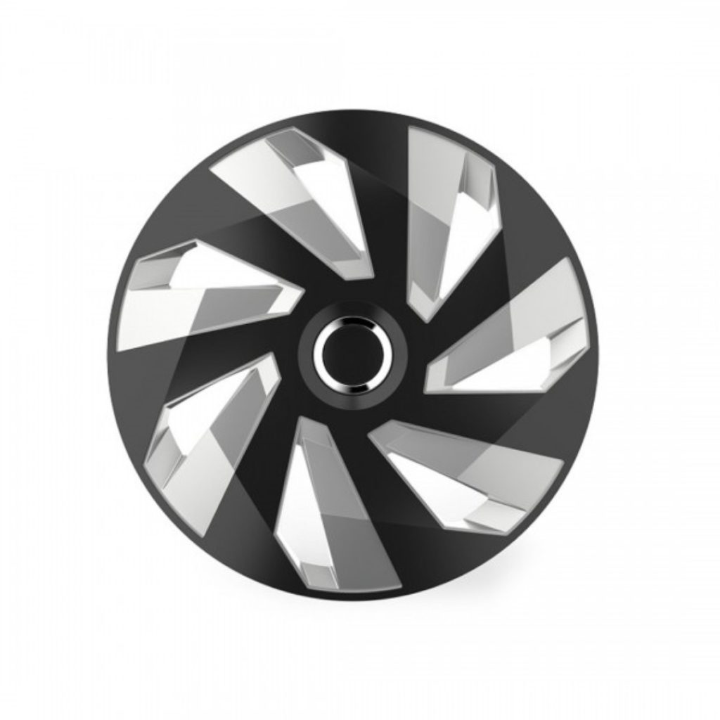 Εικόνα 1 από 2 — Amio – ΤΑΣΙΑ 14″ HUBCAP VECTOR RC SILVER BLACK ΣΕΤ 4 ΤΕΜ ΣΕ ΚΟΥΤΙ (5223/AM)