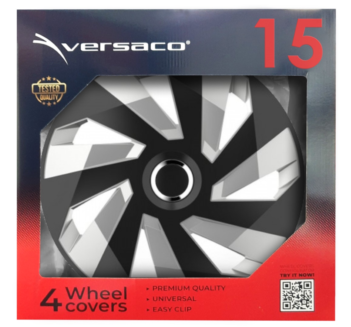 Εικόνα 2 από 2 — Amio – ΤΑΣΙΑ 15″ HUBCAP VECTOR RC SILVER BLACK – ΣΕΤ 4 ΤΕΜ. ΣΕ ΚΟΥΤΙ (5230/AM)