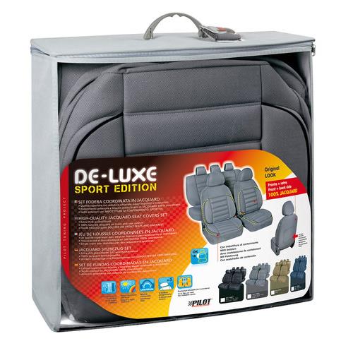 Εικόνα 3 από 4 — Καλύμματα Καθισμάτων DE-LUXE SPORT EDITION Υφασμα JACQUARD Σετ 4τεμ. Γκρι