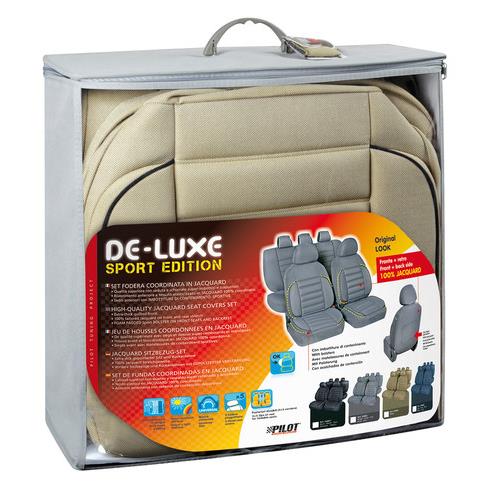 Εικόνα 3 από 3 — Καλύμματα Καθισμάτων DE-LUXE SPORT EDITION Υφασμα JACQUARD Σετ 4τεμ. Μπεζ