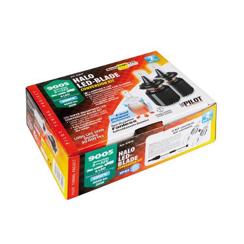 Εικόνα 4 από 5 — H10/HB3 9005 9-32V P20d 6LED 6.500K 4.000lm 20W CANBUS SEOUL CSP-Y19chips HALO LED BLADE 2ΤΕΜ.
