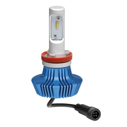 Εικόνα 1 από 3 — H9 10-30V 6.500K 4.000lm 25W PGJ19-5 HALO LED 8LED ZES CHIPS 1ΤΕΜ.