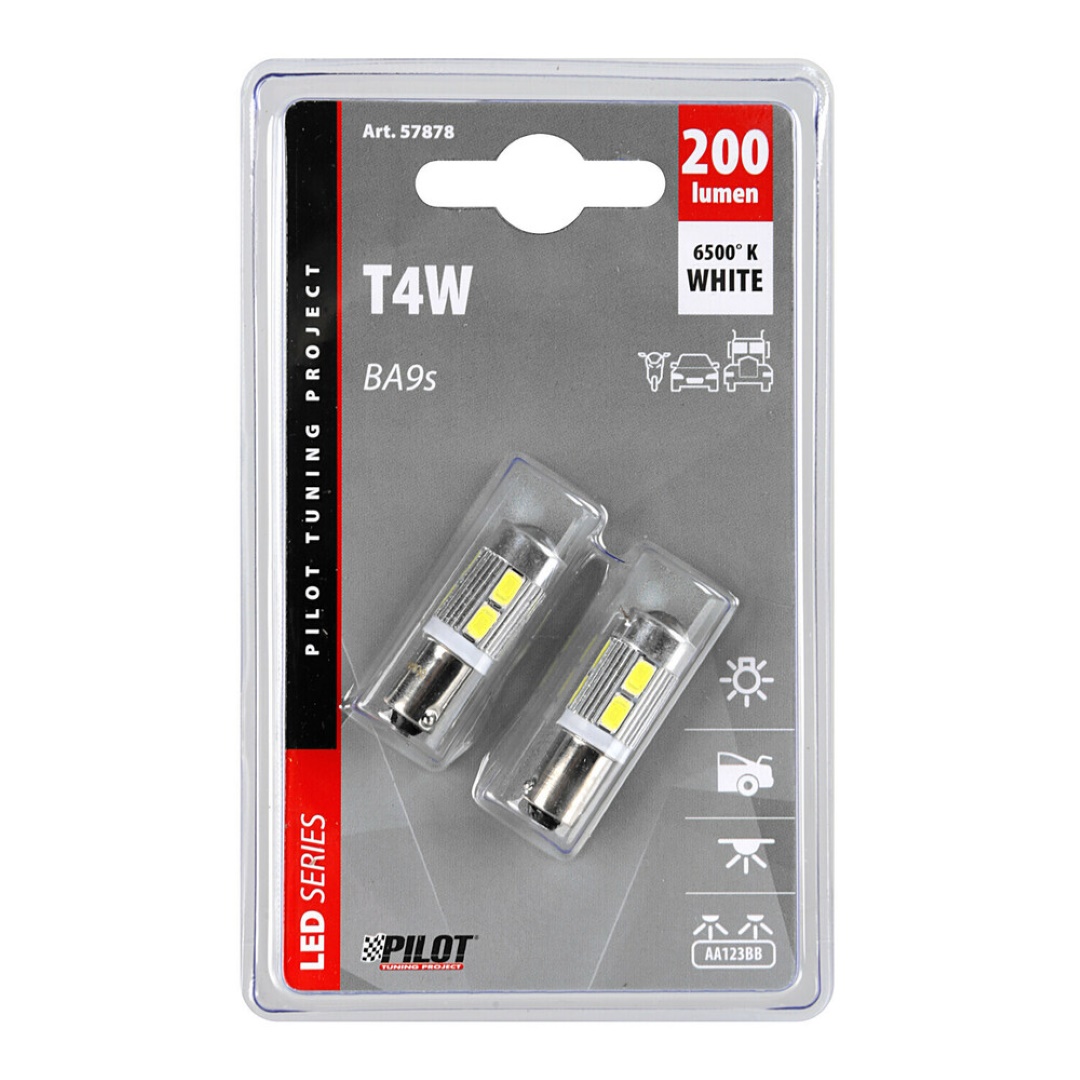 Εικόνα 3 από 3 — T4W 9-32V BA9s 200lm 10SMD LED ΛΕΥΚΟ BLISTER (ΔΙΠΛΗΣ ΠΟΛΙΚΟΤΗΤΑΣ) LAMPA – 2 ΤΕΜ