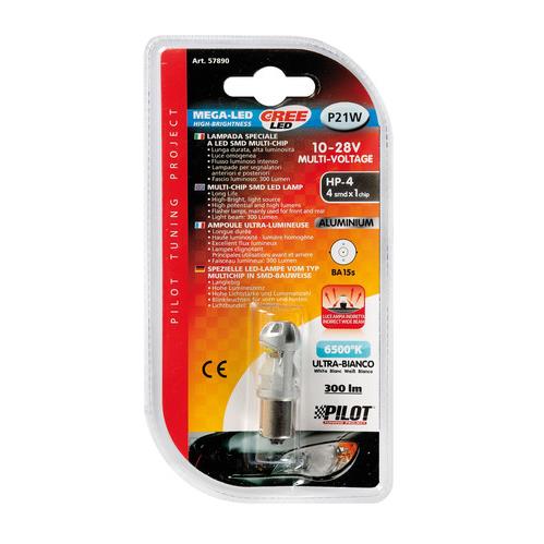 Εικόνα 3 από 4 — P21W 10-28V BA15s MEGA-LED 300LM ΔΙΑΘΛΑΣΗΣ ΛΕΥΚΟ (ΜΟΝΟΠΟΛΙΚΟ) BLISTER 1ΤΕΜ.
