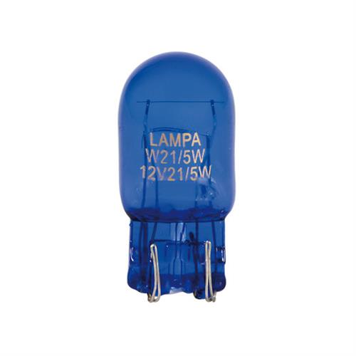 Εικόνα 1 από 4 — W21/5W 12V 21/5W W3x16q ΚΑΡΦΩΤΟ ΜΠΛΕ BLUE DYED-GLASS 2ΤΕΜ. BLISTER