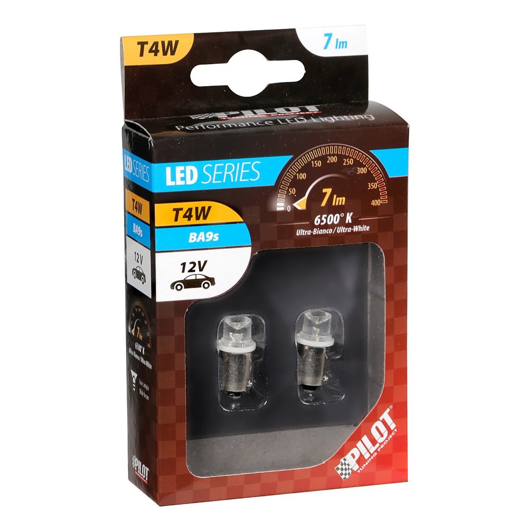 Εικόνα 2 από 2 — ΛΑΜΠΑΚΙΑ ΜΕ LED 12V T4W BA9s ΔΙΑΘΛΑΣΗΣ