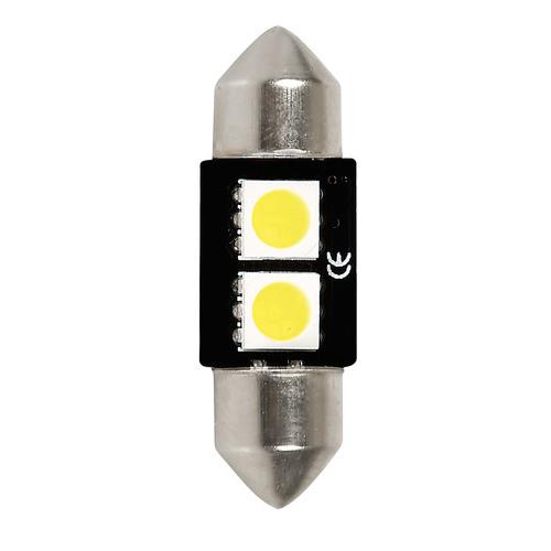 Εικόνα 1 από 4 — ΛΑΜΠΑΚΙ ΠΛΑΦΟΝΙΕΡΑΣ 12V 10x31mm HYPER-LED6 ΛΕΥΚΟ 2SMDx3chips (ΔΙΠΛΗΣ ΠΟΛΙΚΟΤΗΤΑΣ- CAN-BUS) 1ΤΕΜ.