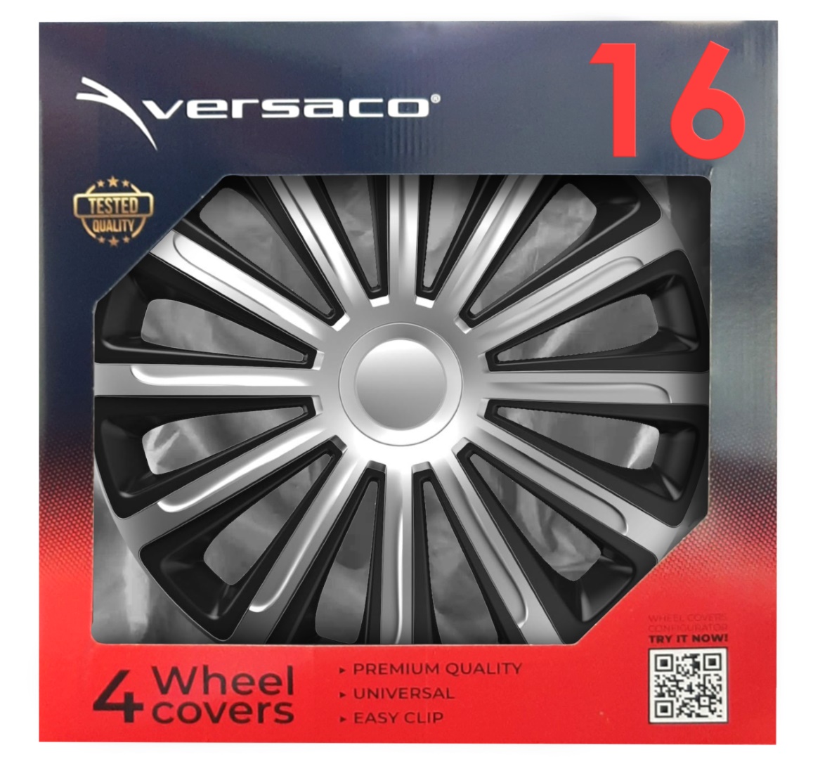 Εικόνα 2 από 2 — Amio – ΤΑΣΙΑ 16″ HUBCAP TREND SILVER BLACK – ΣΕΤ ΣΕ ΚΟΥΤΙ – 4 ΤΕΜ. (6858/AM)