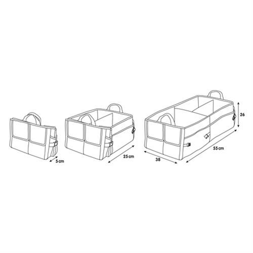 Εικόνα 8 από 12 — ORGANIZER ΠΟΡΤ ΜΠΑΓΚΑΖ DELUXE (L) 55 Χ 38 cm