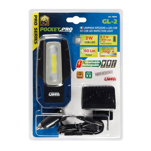 Εικόνα 2 από 9 — ΦΑΚΟΣ GL-2 12/24/230V/USB COB LED 150lm 2W 7.000K PRO-SERIES ΑΔΙΑΒΡΟΧΟΣ ΜΕ ΜΑΓΝΗΤΙΚΗ ΒΑΣΗ+ΓΑΝΤΖΟΣ