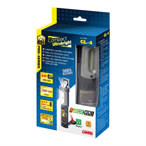 Εικόνα 12 από 12 — ΦΑΚΟΣ GL-4 12/24/230V ΜΕ 11LED 560lm 6W 7.000K PRO-SERIES ΑΔΙΑΒΡΟΧΟΣ ΜΕ ΜΑΓΝΗΤΙΚΗ ΒΑΣΗ+ΓΑΝΤΖΟΣ