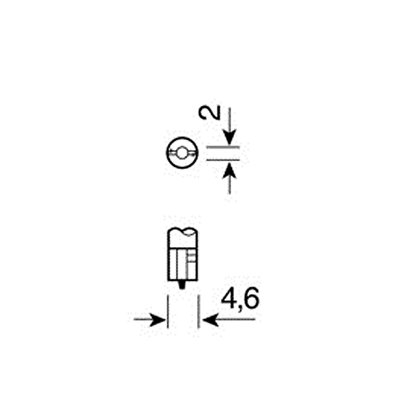 Εικόνα 3 από 3 — ΛΑΜΠΑ ΨΕΙΡΑ ΑΚΑΛΥΚΗ 12V/1.2W Τ5 W2x4.6d ΔΙΑΦΑΝΗ 10τεμ.