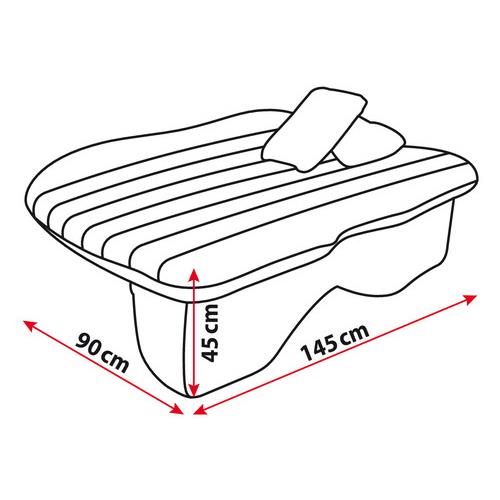 Εικόνα 5 από 9 — ΣΤΡΩΜΑ ΑΕΡΑ ΦΟΥΣΚΩΤΟ AIR-BED 12V 145x90x45cm ΓΚΡΙ