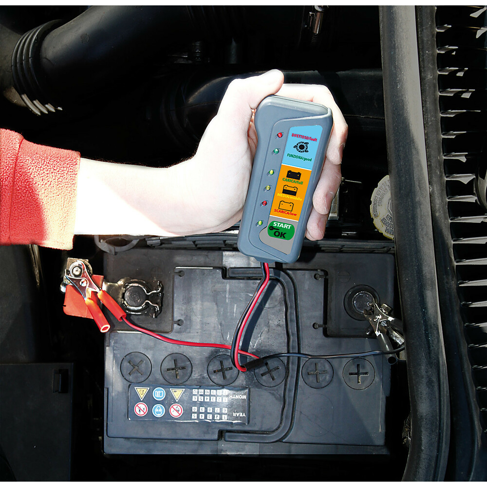 Εικόνα 3 από 4 — Τέστερ Μπαταρίας 12V με Οθόνη LCD
