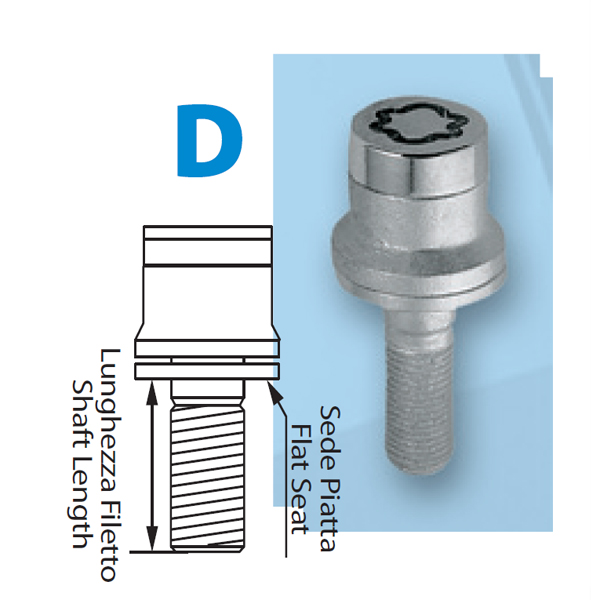 Εικόνα 1 από 2 — ΜΠΟΥΛΟΝΙΑ ΑΣΦΑΛΕΙΑΣ 12×1,25 42,2mm (19) ΙΣΙΑ ΜΕ ΡΟΔΕΛΑ D030