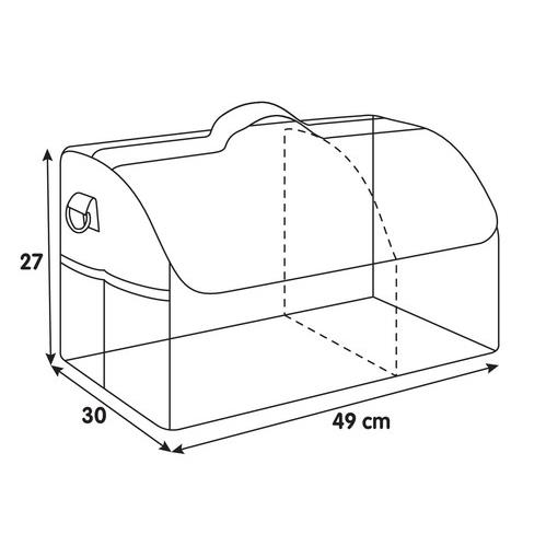 Εικόνα 3 από 7 — ΤΣΑΝΤΑ ORGANIZER ΠΟΡΤ ΜΠΑΓΚΑΖ TRUNK ORGANIZER ΑΔΙΑΒΡΟΧΟ (M) 2 ΘΕΣΕΩΝ+4 ΤΣΕΠΕΣ (49×30 cm)