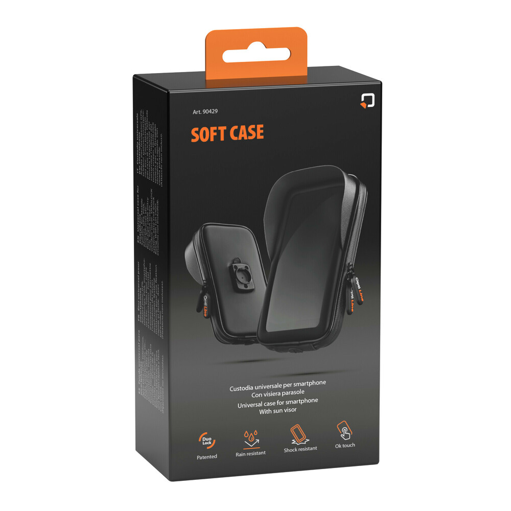 Εικόνα 18 από 18 — Θήκη Κινητού Soft Case με Αλεξήλιο της σειράς Optiline Universal Εφαρμογής για κινητά με μέγιστες διαστάσεις 85 x 170 mm, συμβατή με Βάσεις Στήριξης Κινητού Optiline για Μηχανή με σύστημα Duolock
