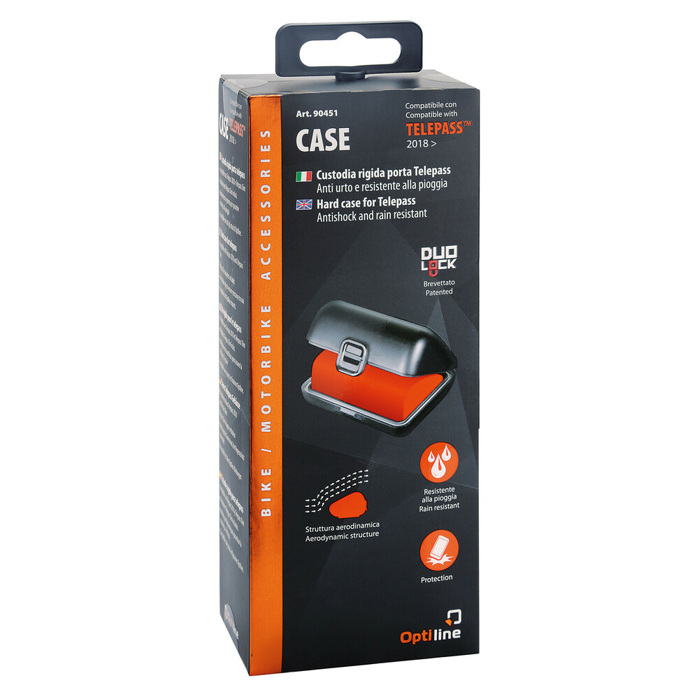 Εικόνα 18 από 18 — Θήκη CaseTelepass Hard Case της σειράς Optiline για μεταφορά e-pass/telepass με διαστάσεις 67 x 48 x 28 mm, συμβατή με Βάσεις Στήριξης Κινητού Optiline για Μηχανή με σύστημα Duolock