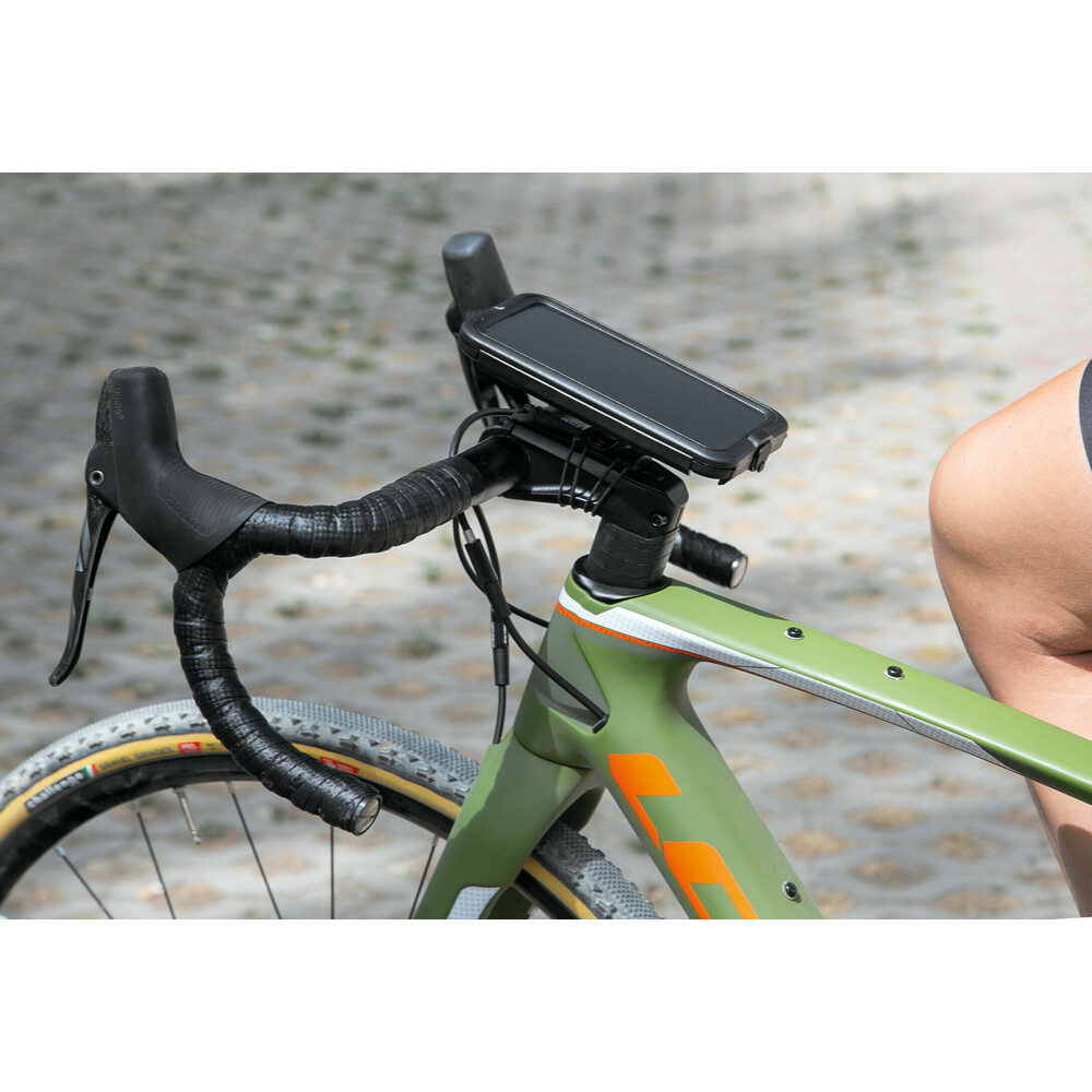 Εικόνα 10 από 16 — Βάση Στήριξης Κινητού Bike της σειράς Optiline για Τιμόνι Μηχανής, Ποδηλάτου, E-bike, Scooter με διάμετρο από 19 mm έως 35 mm με ρυθμιζόμενους EPDM ιμάντες δέσης και σύστημα Duolock, συμβατή με Θήκες ή Αντάπτορες Κινητού Optiline