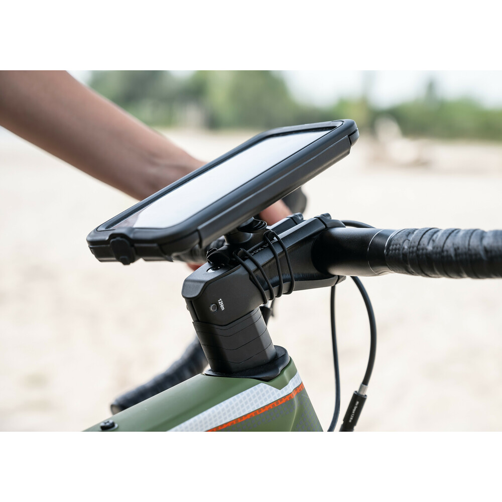Εικόνα 12 από 16 — Βάση Στήριξης Κινητού Bike της σειράς Optiline για Τιμόνι Μηχανής, Ποδηλάτου, E-bike, Scooter με διάμετρο από 19 mm έως 35 mm με ρυθμιζόμενους EPDM ιμάντες δέσης και σύστημα Duolock, συμβατή με Θήκες ή Αντάπτορες Κινητού Optiline