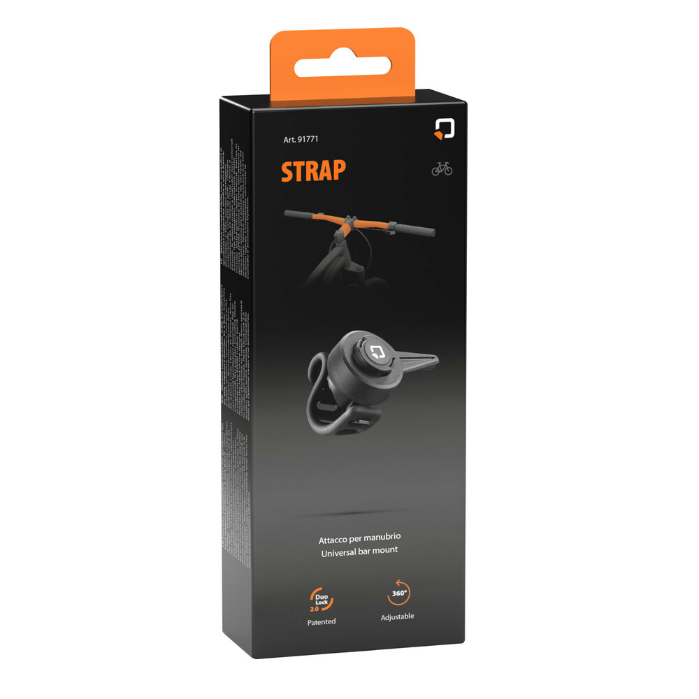 Εικόνα 14 από 14 — Βάση Στήριξης Κινητού Strap της σειράς Optiline για Τιμόνι Μηχανής, Ποδηλάτου, E-bike, Scooter ή για σωλήνα σε Καρότσι με διάμετρο από 19 mm έως 35 mm με 3D αντικραδασμικό σύστημα dampener και σύστημα Duolock 2.0, συμβατή με Θήκες ή Αντάπτορες Κινητού Opt