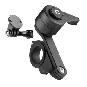 Διπλή Βάση Στήριξης Κινητού και Action Camera Combo 2.0 της σειράς Titan Optiline για Τιμόνι Μηχανής ή Ποδηλάτου με διάμετρο από 22 mm έως 35 mm με 3D αντικραδασμικό σύστημα dampener και σύστημα Duolock 2.0, συμβατή με Θήκες ή Αντάπτορες Κινητού Optiline