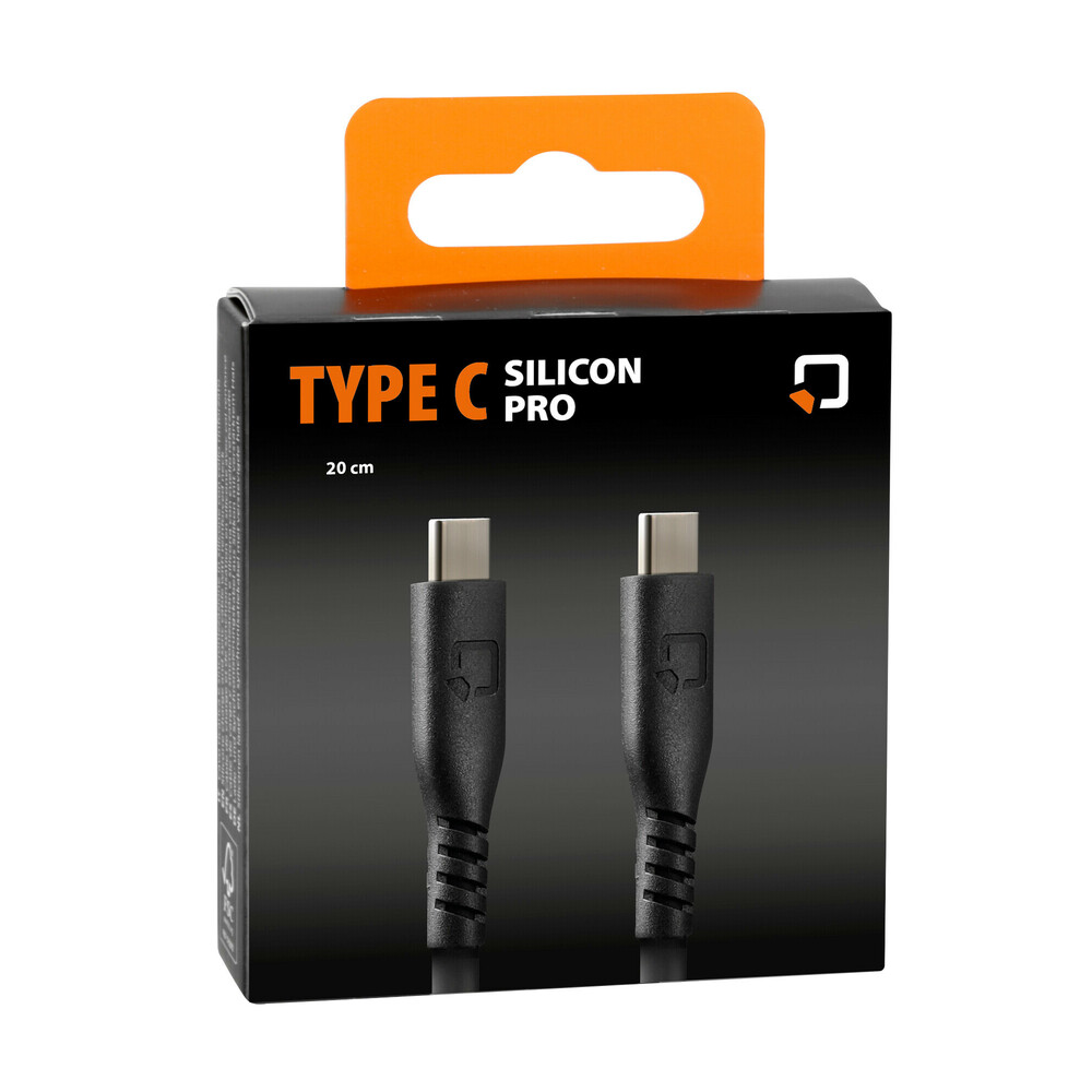 Εικόνα 2 από 2 — Καλώδιο USB Type C σε USB Type C 3000mA/60W της σειράς Optiline για Φόρτιση, Συγχρονισμό και Μεταφορά Δεδομένων Κινητού και Ηλεκτρονικών Συσκευών με επένδυση από σιλικόνη και μήκος 20 cm