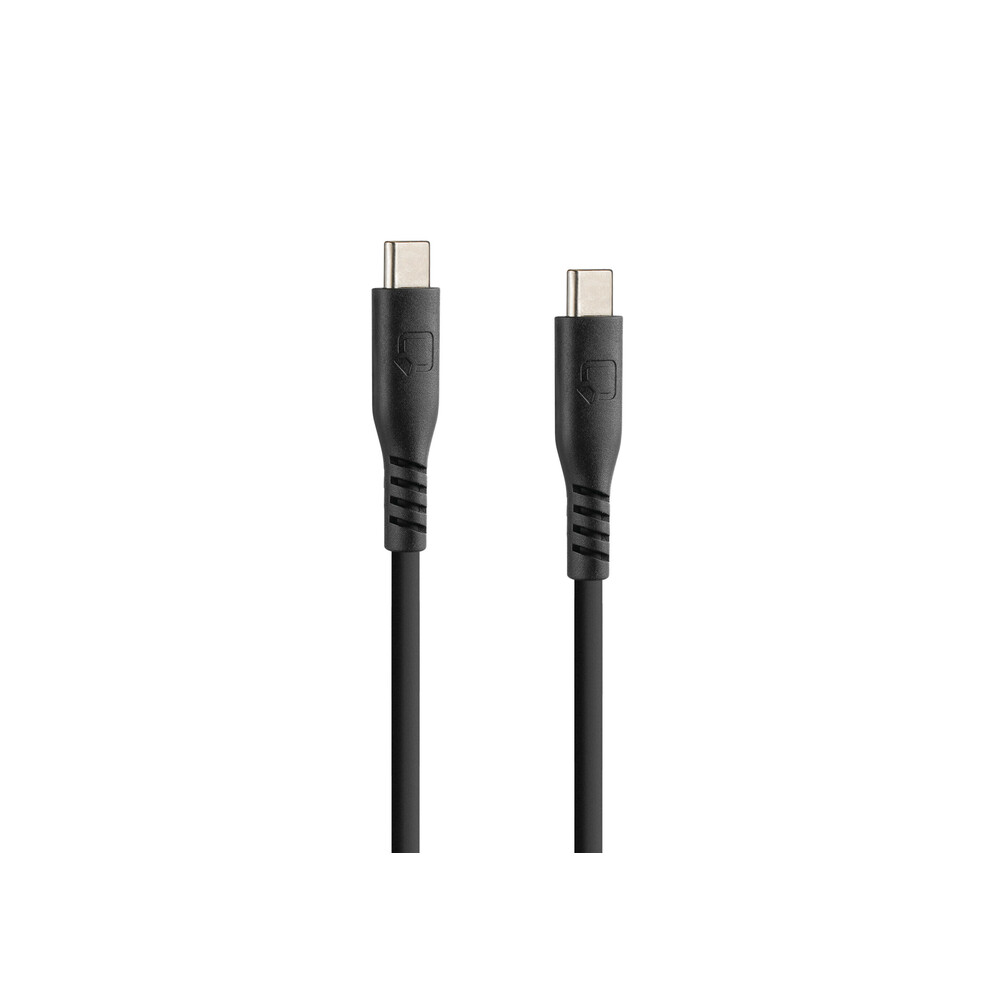 Εικόνα 1 από 2 — Καλώδιο USB Type C σε USB Type C 3000mA/60W της σειράς Optiline για Φόρτιση, Συγχρονισμό και Μεταφορά Δεδομένων Κινητού και Ηλεκτρονικών Συσκευών με επένδυση από σιλικόνη και μήκος 20 cm