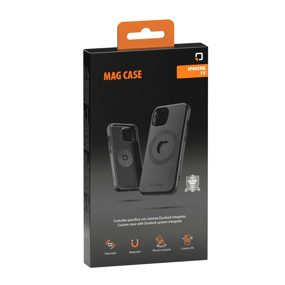 Εικόνα 2 από 9 — Θήκη Κινητού Mag Case iPhone της σειράς Optiline για Apple iPhone 15 MagSafe Τεχνολογίας με 34 μαγνήτες και Δυνατότητα Ασύρματης Φόρτισης συμβατή με Βάσεις Στήριξης Κινητού Optiline για Μηχανή με σύστημα Duolock