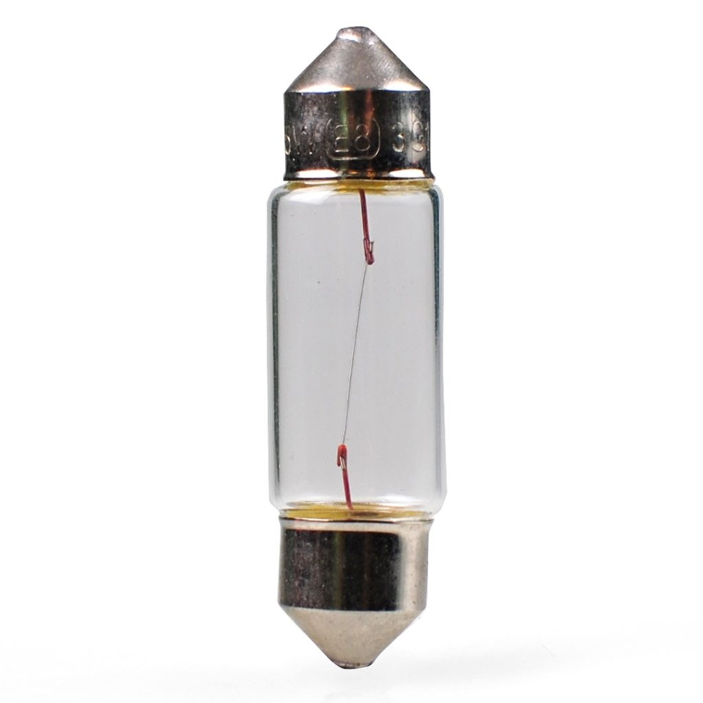 Εικόνα 1 από 2 — ΛΑΜΠΑΚΙΑ ΠΛΑΦΟΝΙΕΡΑΣ 5W 24V SV8,5 36mm STANDARD ΑΛΟΓΟΝΟΥ 10ΤΕΜ.. M-TECH