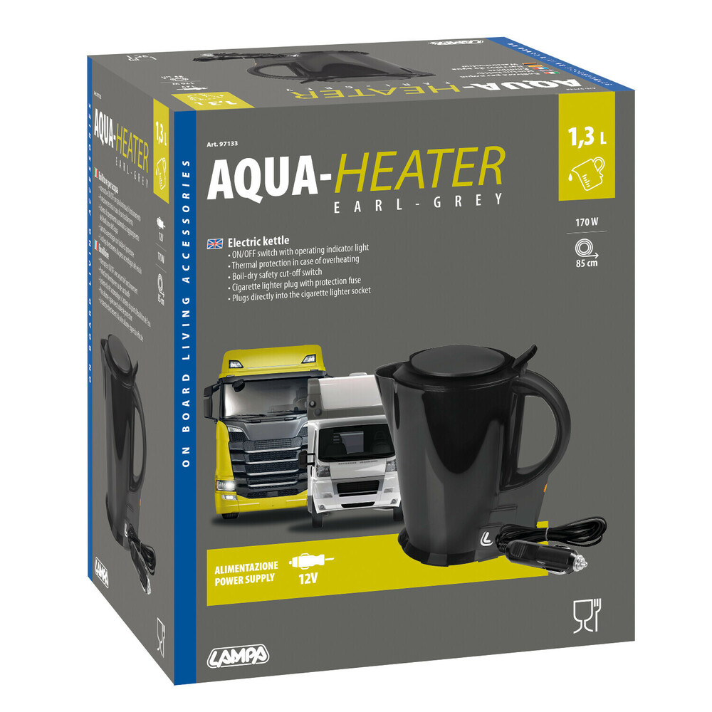Εικόνα 3 από 3 — ΒΡΑΣΤΗΡΑΣ ΝΕΡΟΥ 12V/170W /85CM ΚΑΛΩΔΙΟ/ 1,3LT EARL-GREY  ΜΑΥΡΟ ΧΡΩΜΑ LAMPA – 1 ΤΕΜ