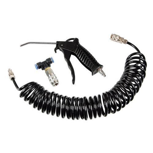 Εικόνα 1 από 2 — ΠΙΣΤΟΛΙ ΑΕΡΑ ΜΕ ΣΠΙΡΑΛ P-2 6mm 5m 10bar kg/cm2  ME ΣΥΝΔΕΣΜΟΣ ΑΕΡΑ T 6mm