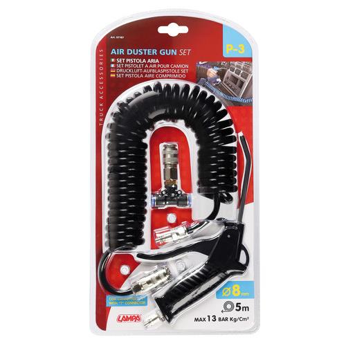 Εικόνα 2 από 2 — ΠΙΣΤΟΛΙ ΑΕΡΑ ΜΕ ΣΠΙΡΑΛ P-3 8mm 5m 13bar kg/cm2  ME ΣΥΝΔΕΣΜΟΣ ΑΕΡΑ T 8mm