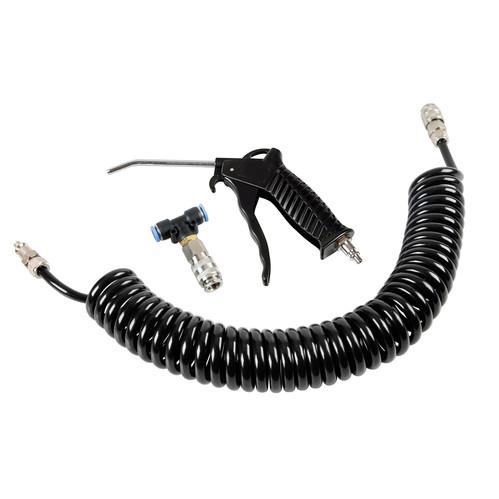 Εικόνα 1 από 2 — ΠΙΣΤΟΛΙ ΑΕΡΑ ΜΕ ΣΠΙΡΑΛ P-3 8mm 5m 13bar kg/cm2  ME ΣΥΝΔΕΣΜΟΣ ΑΕΡΑ T 8mm