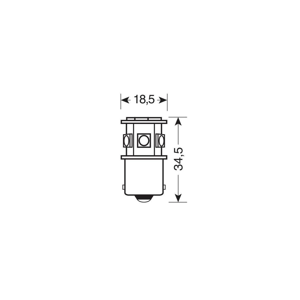 Εικόνα 2 από 3 — P21W BA15s 24/28V 8SMDx1CHIP LED 120lm ΛΕΥΚΟ ΚΟΥΤΙ LAMPA – 20 ΤΕΜ.
