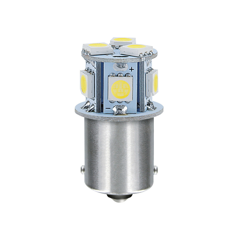 Εικόνα 1 από 3 — P21W BA15s 24/28V 8SMDx1CHIP LED 120lm ΛΕΥΚΟ ΚΟΥΤΙ LAMPA – 20 ΤΕΜ.