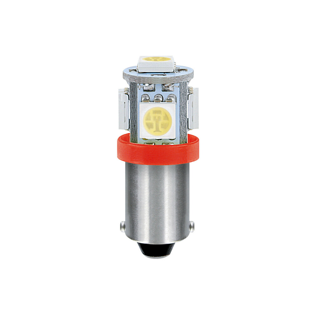 Εικόνα 1 από 3 — T4W BA9s 24/28V 5SMDx1CHIP LED 35lm ΚΟΚΚΙΝΟ ΚΟΥΤΙ LAMPA – 20 ΤΕΜ.