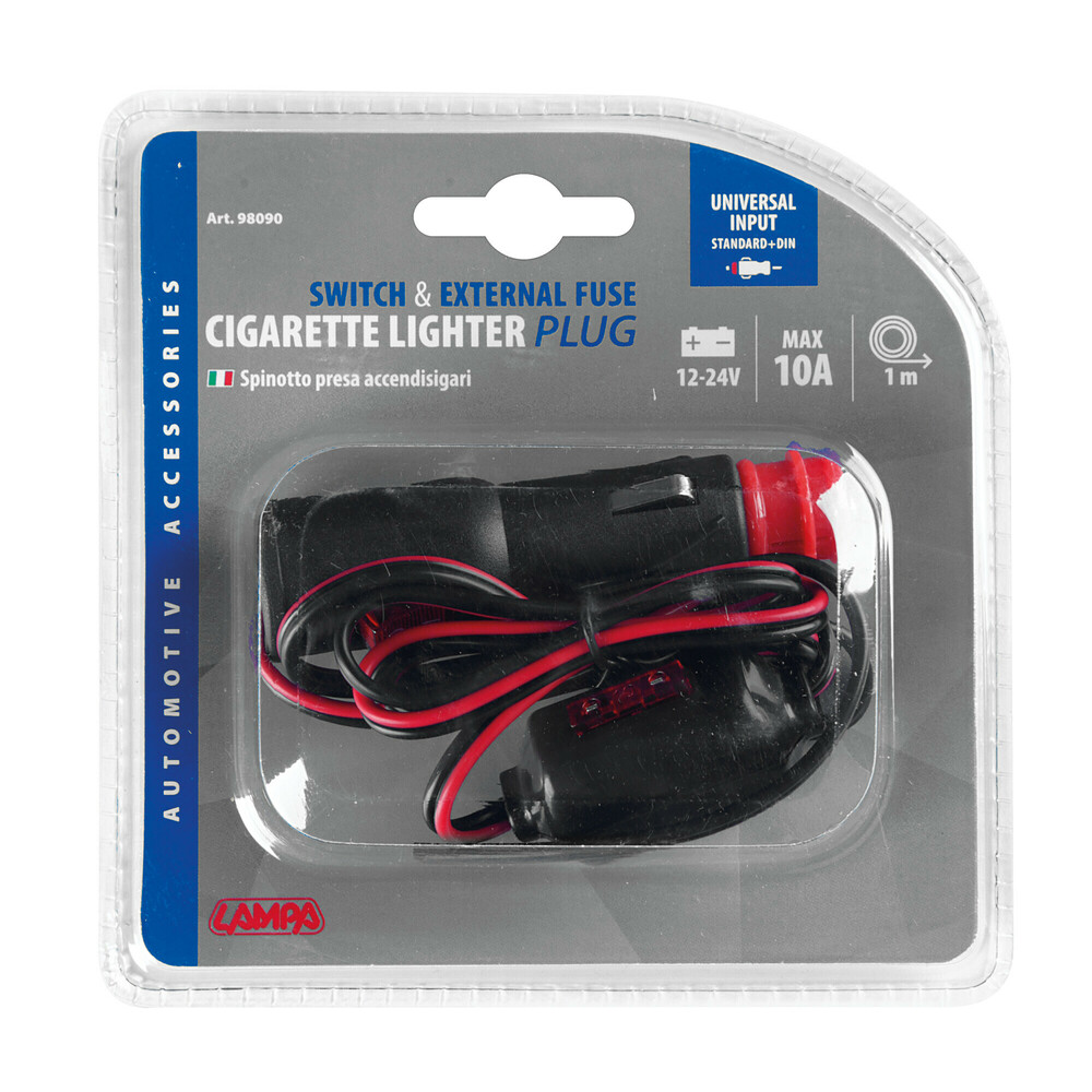 Εικόνα 2 από 2 — ΦΙΣ ΑΝΑΠΤΗΡΑ ΑΡΣΕΝΙΚΟΣ 12/24V 10A ΜΕ ΔΙΑΚΟΠΤΗ ΚΑΙ ΚΑΛΩΔΙΟ 100cm