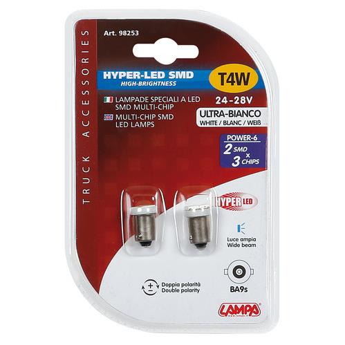 Εικόνα 4 από 4 — T4W 24/28V BA9s HYPER-LED ΛΕΥΚΟ