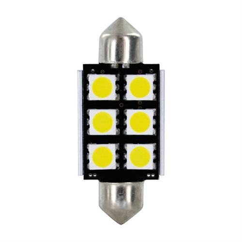 Εικόνα 1 από 4 — Λαμπάκια Πλαφονιέρας 24-30V SV8,5-8 15x39mm 108lm HYPER-LED18 (Διπλής Πολικότητας) BLISTER 2τεμ