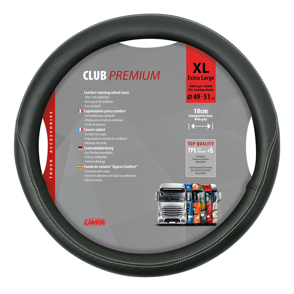 Εικόνα 1 από 2 — ΚΑΛΥΜΜΑ ΤΙΜΟΝΙΟΥ ΦΟΡΤΗΓΟΥ CLUB 49/51cm (XL) ΜΑΥΡΟ ΟΙΚΟΛΟΓΙΚΟ ΚΑΙ ΑΟΣΜΟ