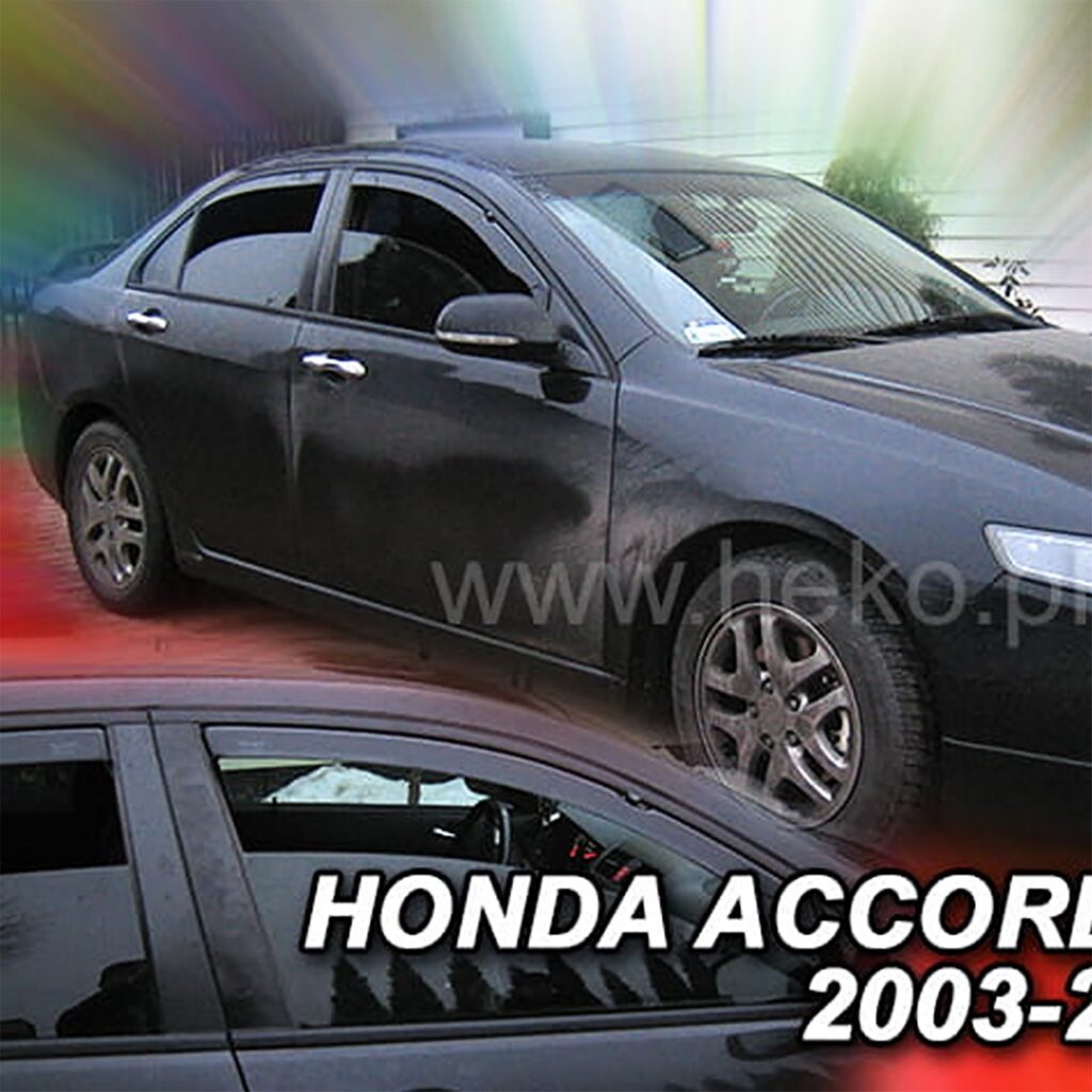 Εικόνα 1 από 5 — ΑΝΕΜΟΘΡΑΥΣΤΕΣ ΓΙΑ HONDA ACCORD 7 4D/5D 2003-2007 / ACURA TL 3 2003-2007 ΖΕΥΓΑΡΙ ΑΠΟ ΕΥΚΑΜΠΤΟ ΦΙΜΕ ΠΛΑΣΤΙΚΟ HEKO – 2 ΤΕΜ.