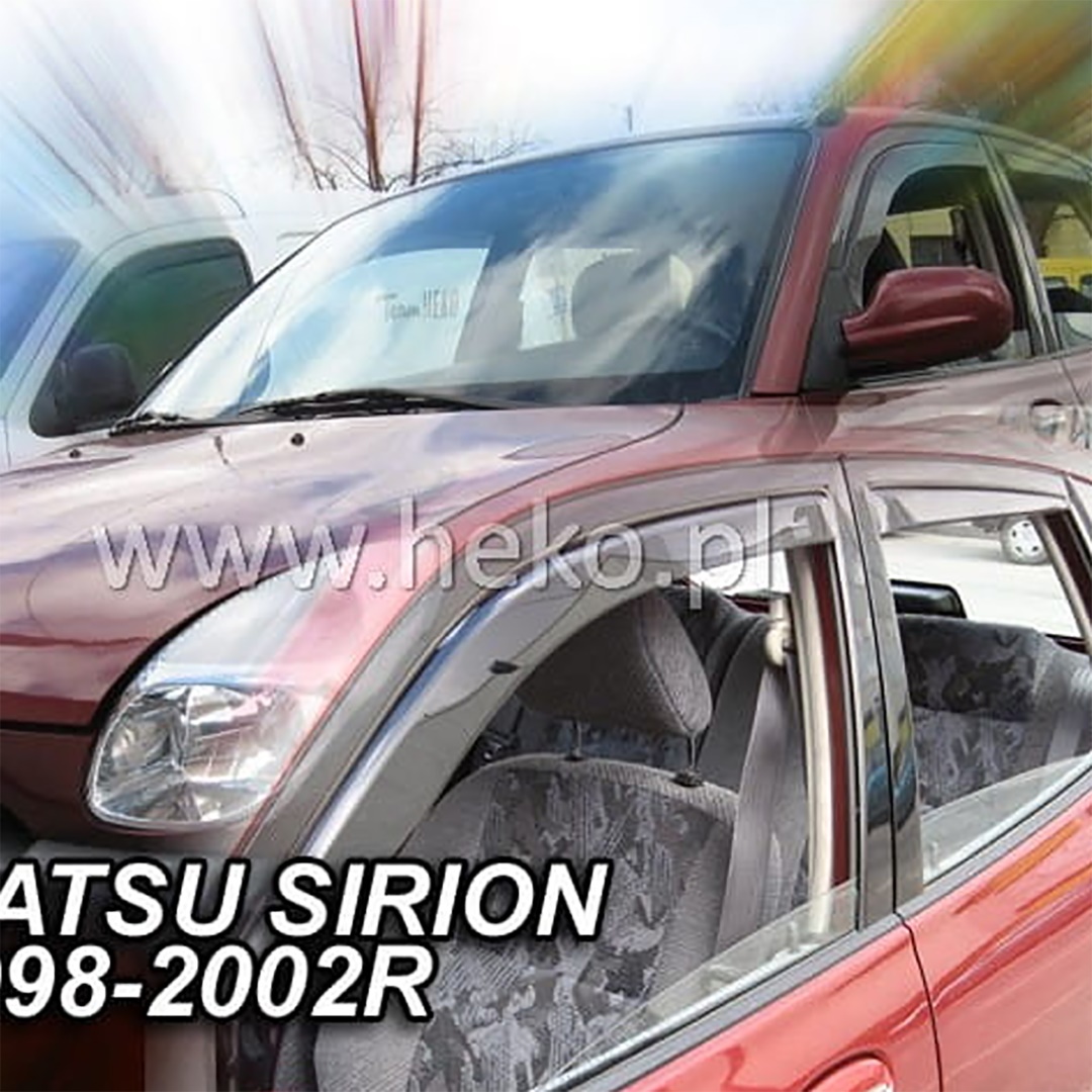Εικόνα 1 από 5 — ΑΝΕΜΟΘΡΑΥΣΤΕΣ ΓΙΑ DAIHATSU SIRION 5D 1998-2005 ΖΕΥΓΑΡΙ ΑΠΟ ΕΥΚΑΜΠΤΟ ΦΙΜΕ ΠΛΑΣΤΙΚΟ HEKO – 2 ΤΕΜ.
