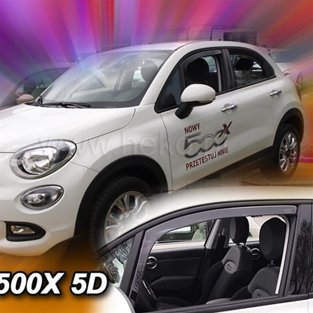 Εικόνα 1 από 5 — ΑΝΕΜΟΘΡΑΥΣΤΕΣ ΓΙΑ FIAT 500 X 5D 2015-2021 ΖΕΥΓΑΡΙ ΑΠΟ ΕΥΚΑΜΠΤΟ ΦΙΜΕ ΠΛΑΣΤΙΚΟ HEKO – 2 ΤΕΜ.