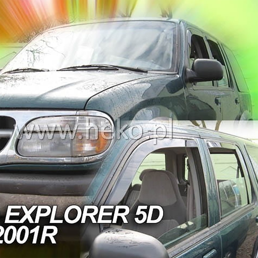 Εικόνα 1 από 5 — ΑΝΕΜΟΘΡΑΥΣΤΕΣ ΓΙΑ FORD EXPLORER 2 5D 1996-2001 ΖΕΥΓΑΡΙ ΑΠΟ ΕΥΚΑΜΠΤΟ ΦΙΜΕ ΠΛΑΣΤΙΚΟ HEKO – 2 ΤΕΜ.