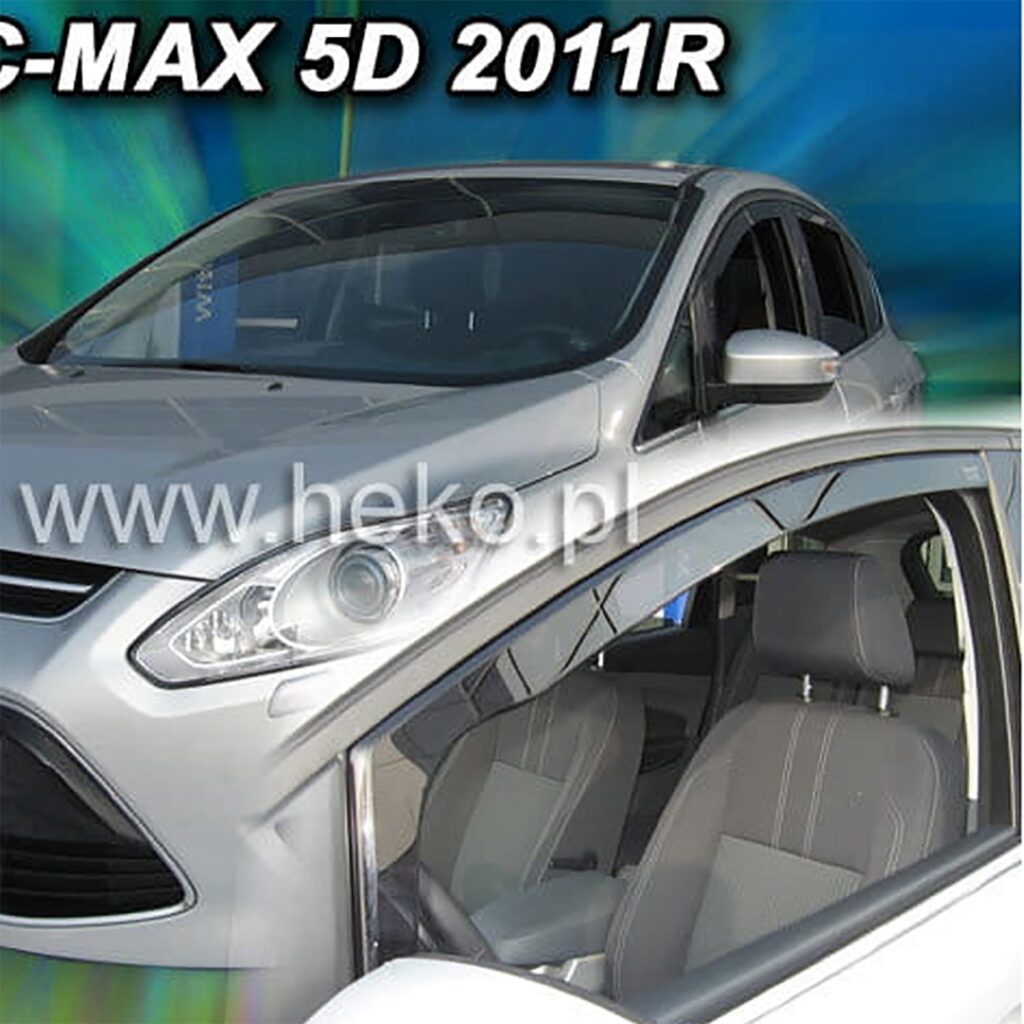 Εικόνα 1 από 5 — ΑΝΕΜΟΘΡΑΥΣΤΕΣ ΓΙΑ FORD C-MAX 5D 2011-2019 / GRAND C-MAX 5D 2011-2019 ΖΕΥΓΑΡΙ ΑΠΟ ΕΥΚΑΜΠΤΟ ΦΙΜΕ ΠΛΑΣΤΙΚΟ HEKO – 2 ΤΕΜ.